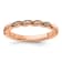 14K Rose Gold Stackable Expressions Diamond Twist Ring 0.04ctw