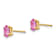 14K Yellow Gold Pink Sapphire Earrings