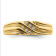 10K Yellow Gold with Rhodium Diamond Men's Ring