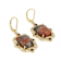 Peanut Obsidian Rectangular Cushion And Smoky Quartz Earrings In 18K
Gold Over Sterling Silver 0.43ctw