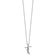 Rhodium Over 14K White Gold Lab Grown Diamond Cross Pendant Necklace