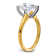 14K Yellow Gold With White Gold Accents 3 1/2 ct. G H I True Light Pear
Moissanite Solitaire Ring