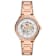 Fossil Eevie 36mm Rose Stainless Steel Bracelet White Dial Quartz Watch