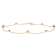 Dainty Gold Bead Station Bracelet In Solid 14K Yellow Gold
