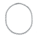 CZ Tennis Necklace In Sterling Silver 16 Inch