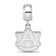 Sterling Silver Rhodium-plated LogoArt Auburn University Small Dangle Bead