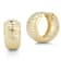 Bellissima Gold 14K Yellow Gold Bold Diamond Cut Hoop Earrings
