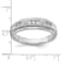 Rhodium Over 10K White Gold Lab Grown Diamond Men's Ring