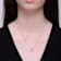 Initial A Mixed Cut CZ Pendant Necklace In Sterling Silver 18 Inch