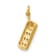 14K Two-tone Gold Textured Diamond Cell Phone Charm