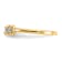 14K Yellow Gold CZ Toe Ring 0.015ctw minimum