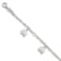 Sterling Silver Polished Elephants with 1-inch Extensions Children's Bracelet