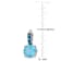 15.25ctw Sky Blue and London Blue Topaz Drop Earrings in Sterling Silver