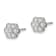 Rhodium Over 14K White Gold Lab Grown Diamond SI1/SI2, G H I, Floral
Post Earrings