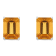 8x6mm Rectangular Octagonal Citrine Rhodium Over Sterling Silver Stud Earrings