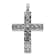 Rhodium Over 14K White Gold 1ct. Diamond Latin Cross Pendant