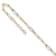 14K Two-tone Fancy Link with 1-inch Extension Anklet