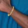 14K Yellow Gold 8mm Hand-Polished Figaro Link Bracelet