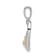 14k Yellow Gold and 14k White Gold Diamond Double Heart Pendant