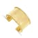 14K Yellow Gold Rope Edge 37mm Cuff Bangle