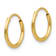 14K Yellow Gold Endless Hoop Earrings