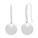 12-13mm Round White Freshwater Pearl with 0.27ctw Diamond 14K White Gold
Drop Earrings