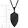 Robert Alton Men's Shield Pendant With Chain In Black Ion-Plated
Stainless Steel