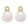 14K Yellow Gold 7-8mm Black and White Freshwater Cultured Pearl
Removable Dangle Hoop Earrings