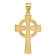 14K Yellow Gold Celtic Cross Pendant