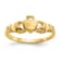 14K Yellow Gold Claddagh Baby Ring
