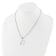 Rhodium Over Sterling Silver 3-5.5mm Freshwater Cultured Pearl LETTER D
18-inch Necklace