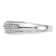 Rhodium Over 14K White Gold Diamond Trio Men's Wedding Band 0.10ctw