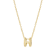 CZ Initial H Tennis Necklace And Pendant Set In 14K Gold Over Brass 4.05ctw