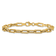 14K Yellow Gold Polished and Textured Fancy Link Bracelet