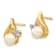 14K Yellow Gold and Rhodium 5-6mm Button Freshwater Cultured Pearl
0.02ct Diamond Post Earrings