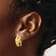 14k Yellow Gold Polished and Satin Omega Clip Non-pierced Earrings