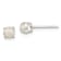 Sterling Silver Polished Freshwater Cultured Pearl Post Earrings