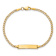 10k Yellow Gold Children's Curb Link ID Bracelet