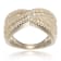 White Topaz Rhodium Over 10k White Gold Ring