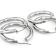 Silver-Tone Hoop Earring Set Of 2