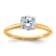 14K Yellow Gold With White Gold Accents 1 ct. D E F Pure Light Round
Moissanite Solitaire Ring