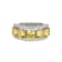Yellow And White Cubic Zirconia Platinum Over Sterling Silver Ring 7.86ctw