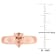 Morganite 14K Rose Gold Ring 1.00ctw