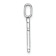 14K White Gold Diamond Lower Case Letter F Initial Pendant