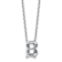 White Lab-Grown Diamond F VS 14K White Gold "B" Initial
Necklace 2.00ct