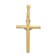 14K Yellow and White Gold Polished Jesus Crucifix Pendant