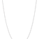 Rhodium Over 14k White Gold 0.4mm Cable 24 Inch Chain