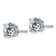 Rhodium Over 14K White Gold 1.75ct. 6.0mm Round D E F Pure Light
Moissanite Earrings