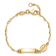 14k Yellow Gold Polished Miraculous Medal Children's ID Bracelet