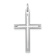 Rhodium Over 14k White Gold Laser Designed Cross Pendant